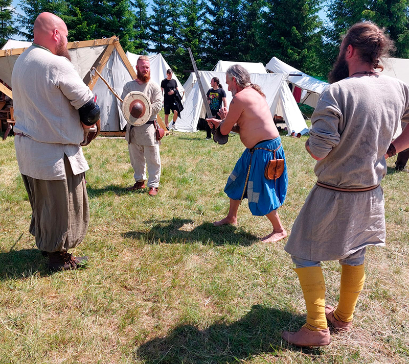 Training beim Fechtmeister