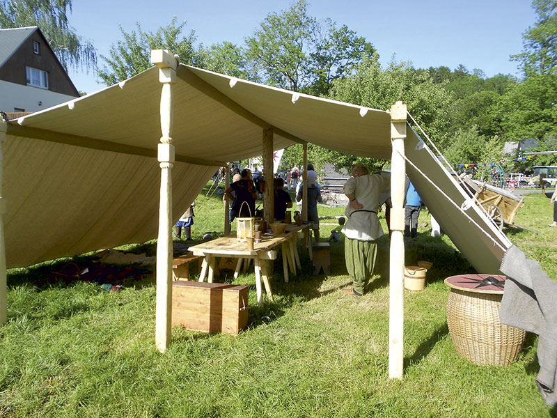 Zentrales Lagerzelt, auch Methalle genannt