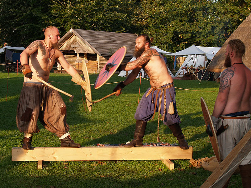 Training auf schmalem Balken